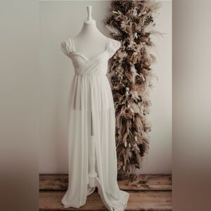 Chic One Shoulder White Dress